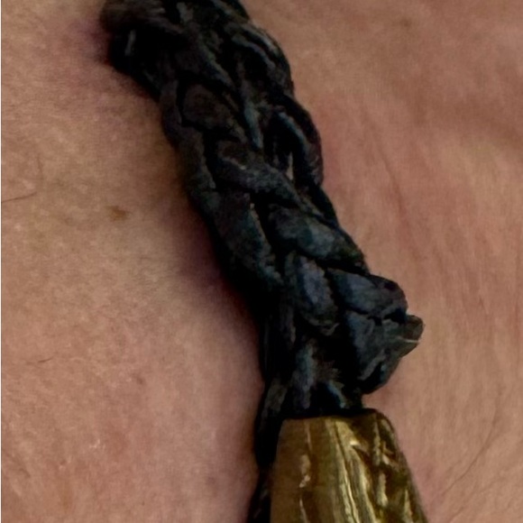 Roberto Cavalli RARE Serpent Snake Braided leather wrap tie bracelet vintage 🐍 - Picture 6 of 8